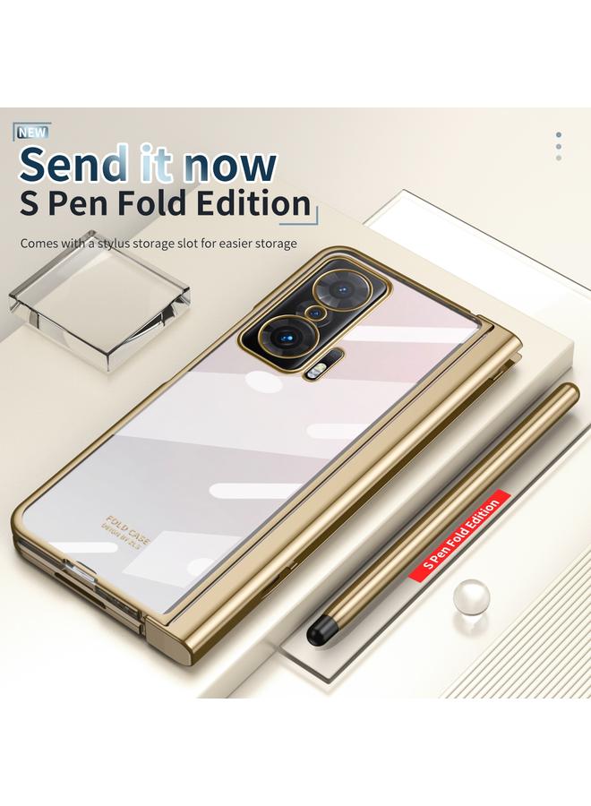 اس-توب جراب لهاتف Honor Magic V، جراب كامل الجسم مطلي بالكهرباء مع مفصلات وقلم - Image 3