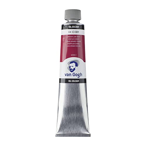 Talens Van Gogh Oil Color Paint, 200ml Tube, Madder Lake Deep 331 - Image 1