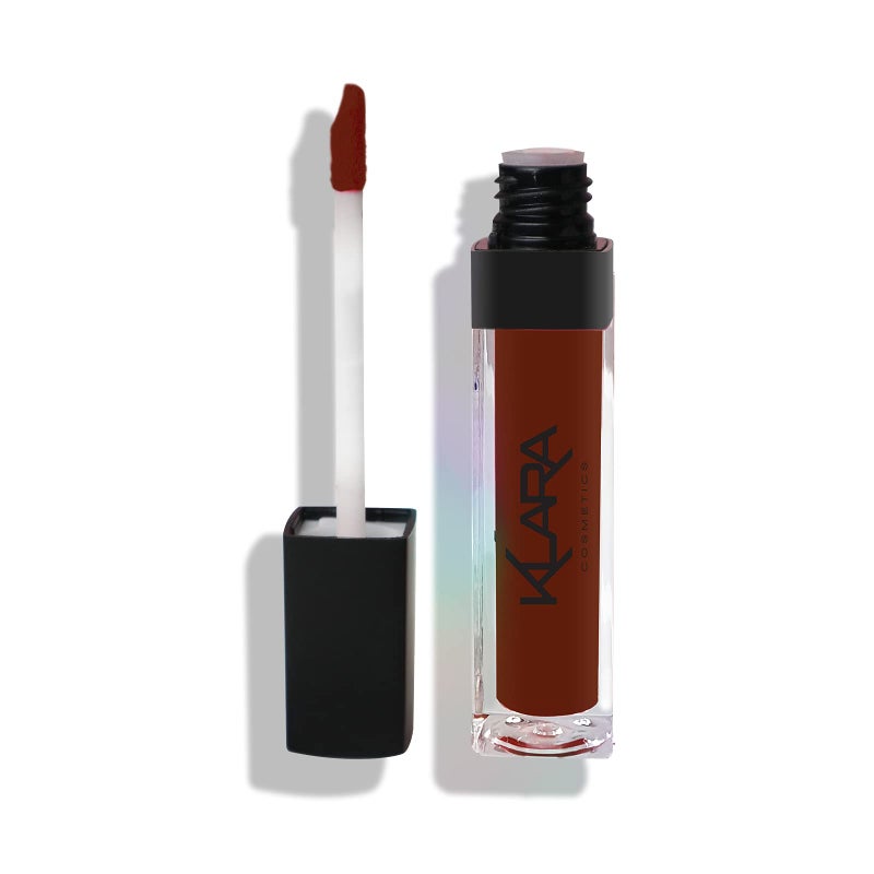 Klara Cosmetics Kiss Proof Lipstick Liquid Matte  Liquid Lipstick for Women  Long Lasting Lipstick  14 Chocolate Temptation  03 oz