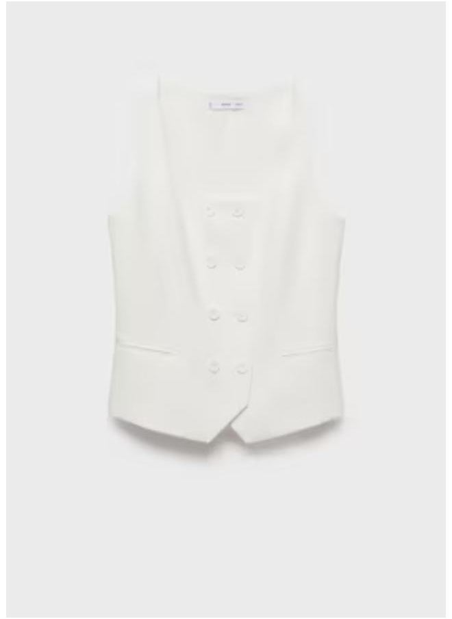 MANGO - Casual Double-Breasted Suit Waistcoat - Image 1