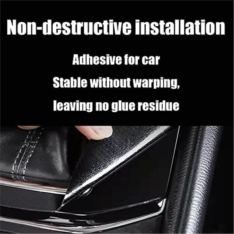 Car Center Console Armrest Wrap, Center Console Decorative Stickers, Interior Decoration Kit Accessories, for Tesla, Model 3 2017-2020 Car Center Console Wrap - Image 5