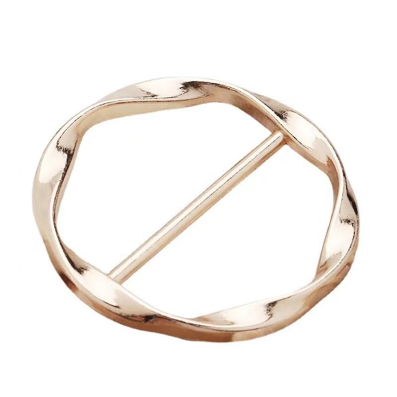 Fashion T-Shirt Knotting Belt Buckle imitation gold