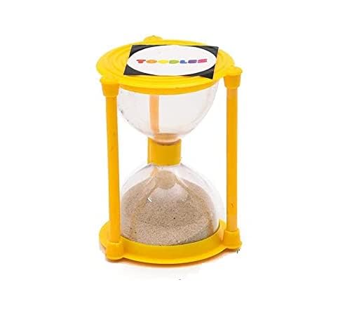 TOODLES Learnings Sand Dial Timer Clock, Sand Timer Watch Hourglass Toy Watch Hourglass Toy for Kids, Multicolor 1 Minute, Small Size, - Image 1