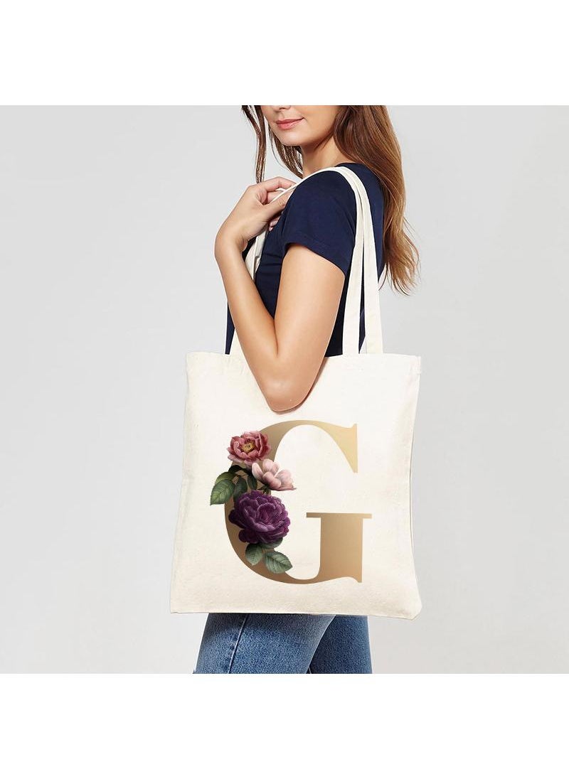 Y&D Fashion Design Printed White Canvas Eco Friendly Shopping Tote  - Image 1
