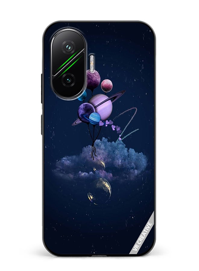 Protective Case Cover For Xiaomi Poco F7 Galaxy Design Multicolour