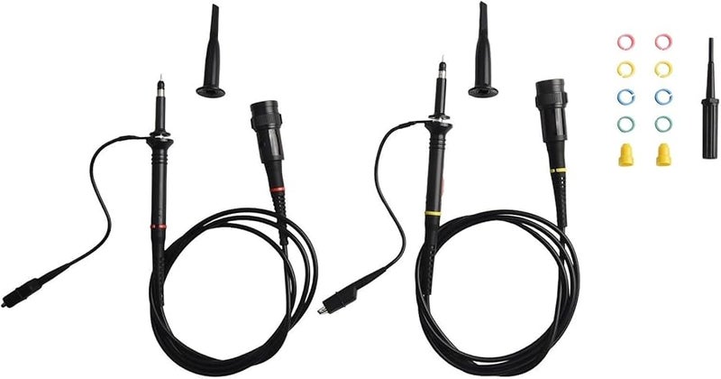Oscilloscope Probes Kit 60MHz X1 X10 Switchable With BNC Interface And Color Rings - Image 1