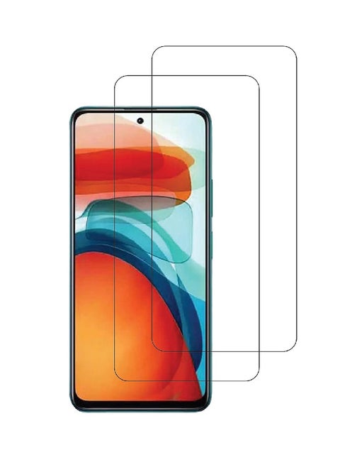 2 Pieces Tempered Glass Screen Protector Clear Designed For Xiaomi Poco X3 GT Full Screen Coverage And Bubble Free