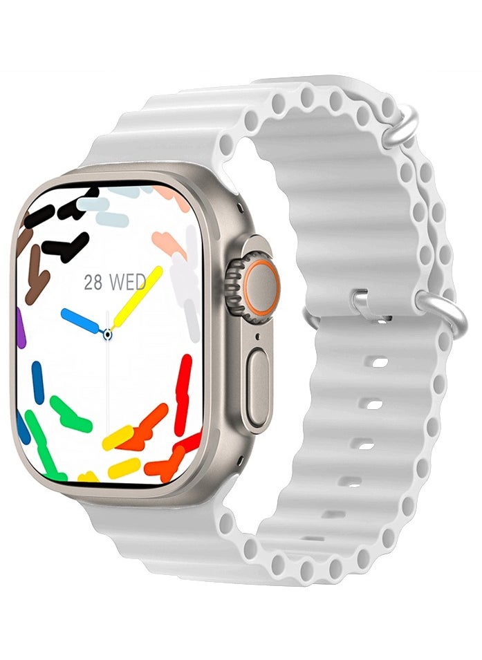 Generic - AN10 ULTRA Smart Watch, Super Amoled Screen, ChatGPT, NFC, Bluetooth - White - Image 1