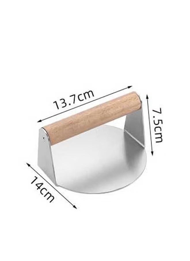 OMEVE - Meat Press Burger Press with Hamburger Patty Paper Round 12Cm, Set of 100, Non Stick Patty Paper Sheets for Burger Press, Patty Serperate and Cake Baking - Image 1