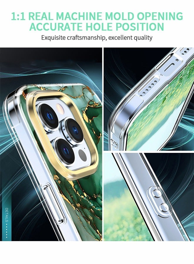 GROIC For iPhone 14 Promax Case, Marble Shockproof Protective Phone Case with 1 PET Screen Protector,Drop Resistant cover, Slim TPU Shell Compatible 6.7‘’ - Image 4