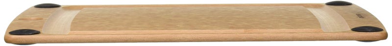 Epicurean لوح تقطيع شامل من إبيكيورين مع أقدام غير قابلة للانزلاق وتجويف للعصير، 11.5" × 9"، طبيعي/أسود - Image 1