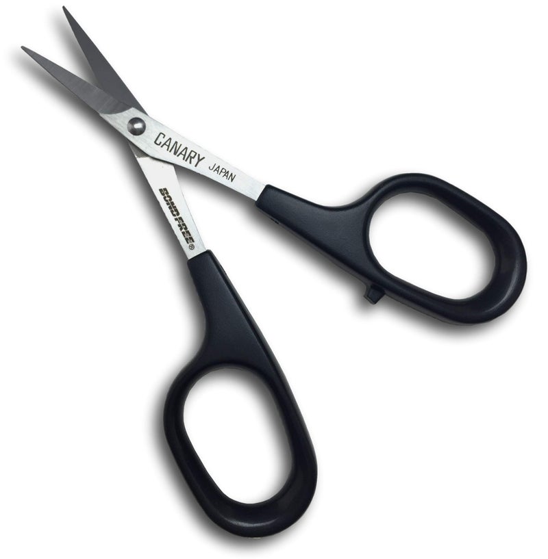CANARY Japanese Mini Craft Scissors 4 Extra NonStick Small Detail Scissors for Paper Crafting Fabric Cutting Art Crafts Made in JAPAN