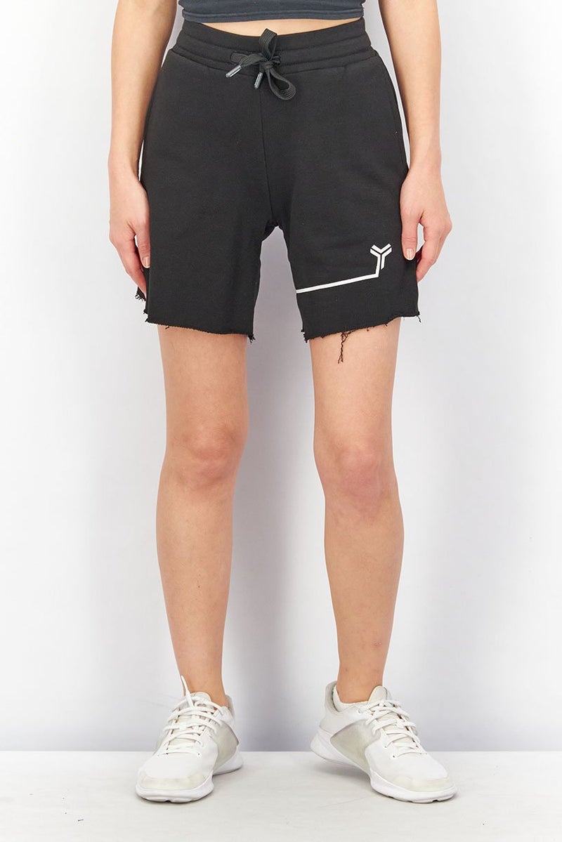 JOHN RICHMOND Women Sportswear Fit Training Shorts, Black - Image 1