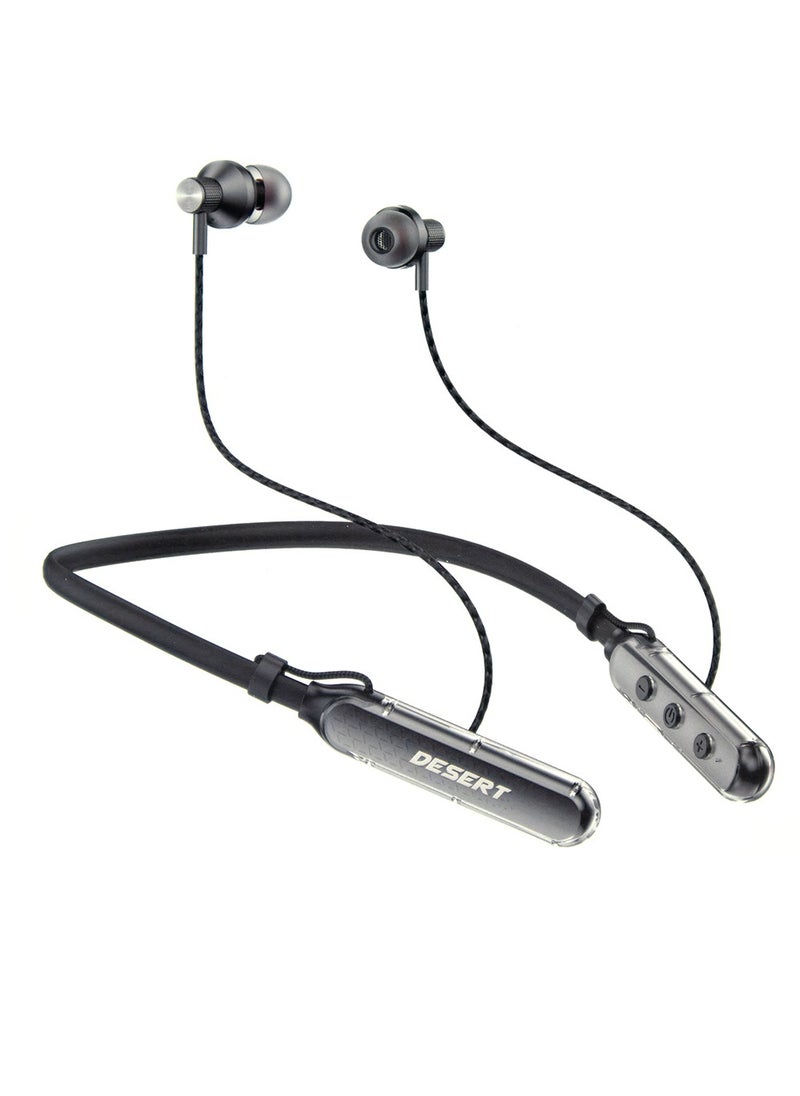 Desert - Wireless Neckband ENC Earphone With Extra Bass and 130Hours Standby Time, Desert 1102 - Image 1