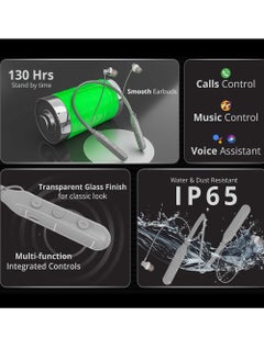 Desert Wireless Neckband ENC Earphone With Extra Bass and 130Hours Standby Time, Desert 1102  - Image 3