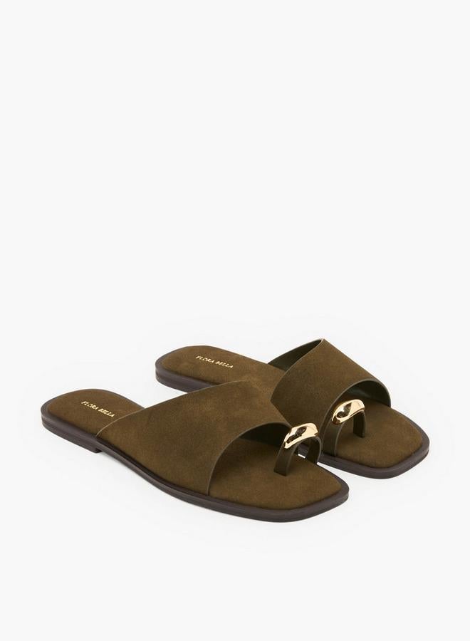 Flora Bella By Shoexpress Women Slip On Toe Ring Sandals - Image 3