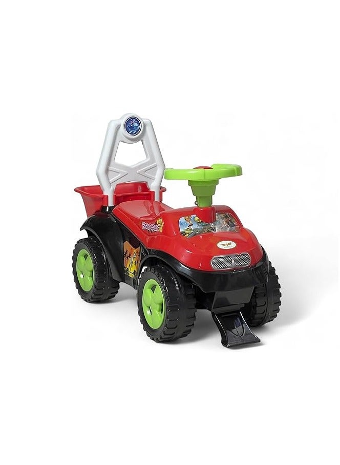 AL BADER Kids Ride on Car - Ride on Kids Car with Jeep Design, Ride on Push Car | Non-Breakable Plastic Push Car for Toddlers with Rear Basket, Durable Kids Push Car Suitable for Children  - Image 1