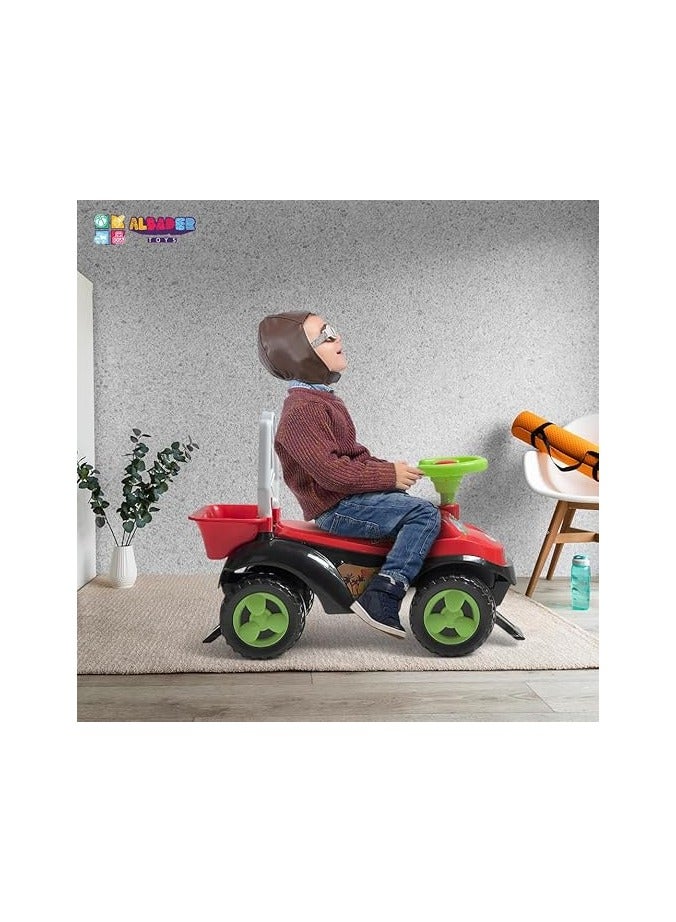 AL BADER Kids Ride on Car - Ride on Kids Car with Jeep Design, Ride on Push Car | Non-Breakable Plastic Push Car for Toddlers with Rear Basket, Durable Kids Push Car Suitable for Children  - Image 5