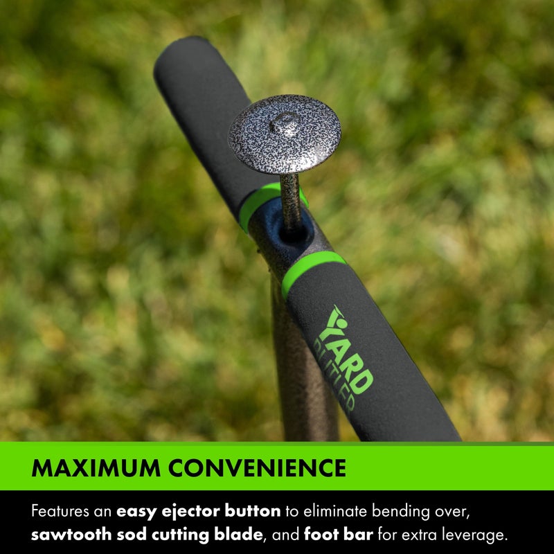 Yard Butler Sod Plugger turf cutter and grass plug tool for zoysia, St. Augustine, fescue, or centipede grass transplanting & repair - ISP-33 - Image 5