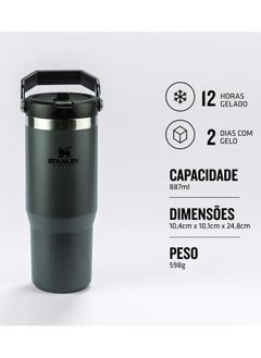Stanley Stanley Flip Straw Thermal Tumbler | 887ml black  - Image 3