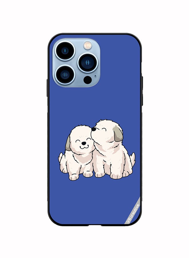 VR CREATIVE غطاء واقي لجهاز آبل آيفون 13 برو بتصميم جراء لطيفة متعدد الألوان - Image 1