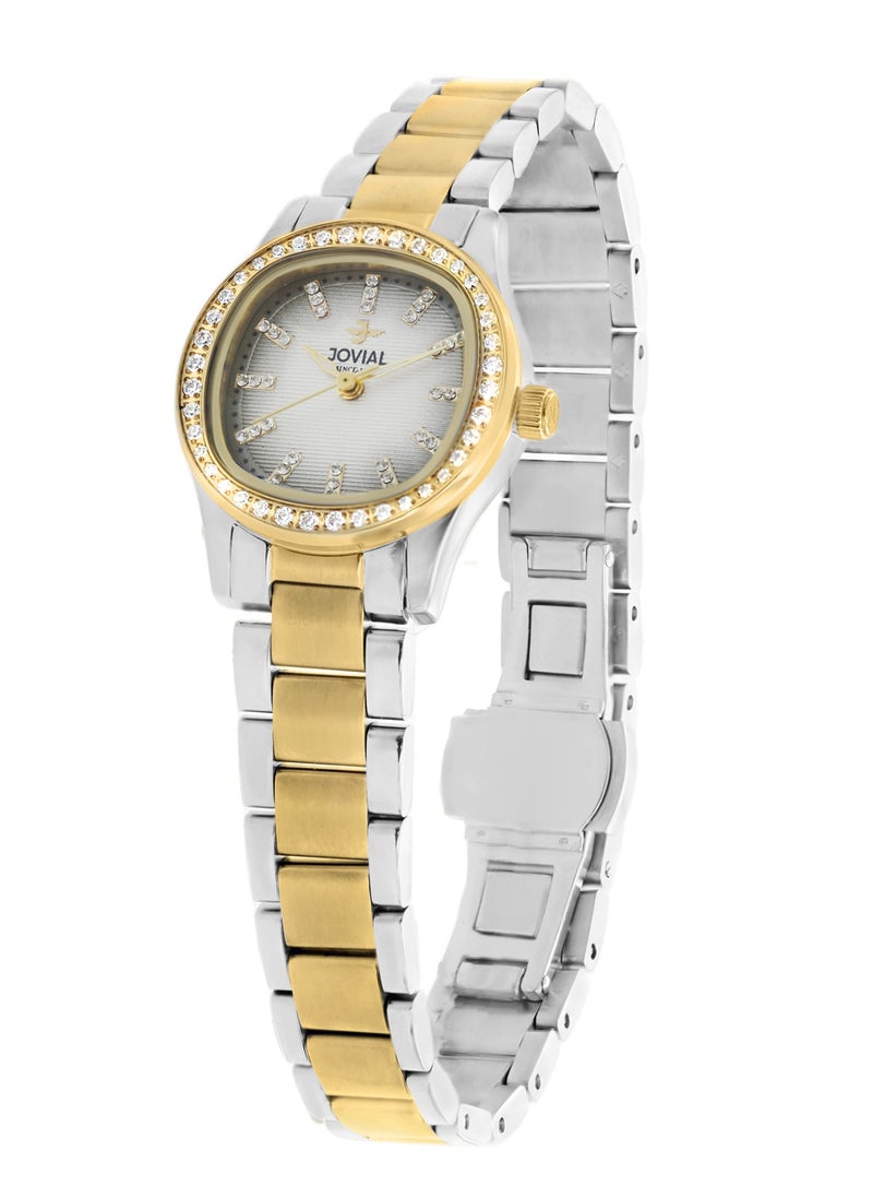 Jovial JOVIAL 5066LTMQ02ZE Women's Fashion Stainless Steel watch. 26mm, Grey  - Image 2