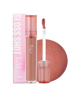 KAJA Kaja Lip Balm  Gloss Shot 03 Honey Drizzle  High Shine NonSticky with Jojoba Oil Sheer Hydrating Juicy Plumper Looking Nonirritating Shea Butter Nourishing Treatment 014 FL Oz 