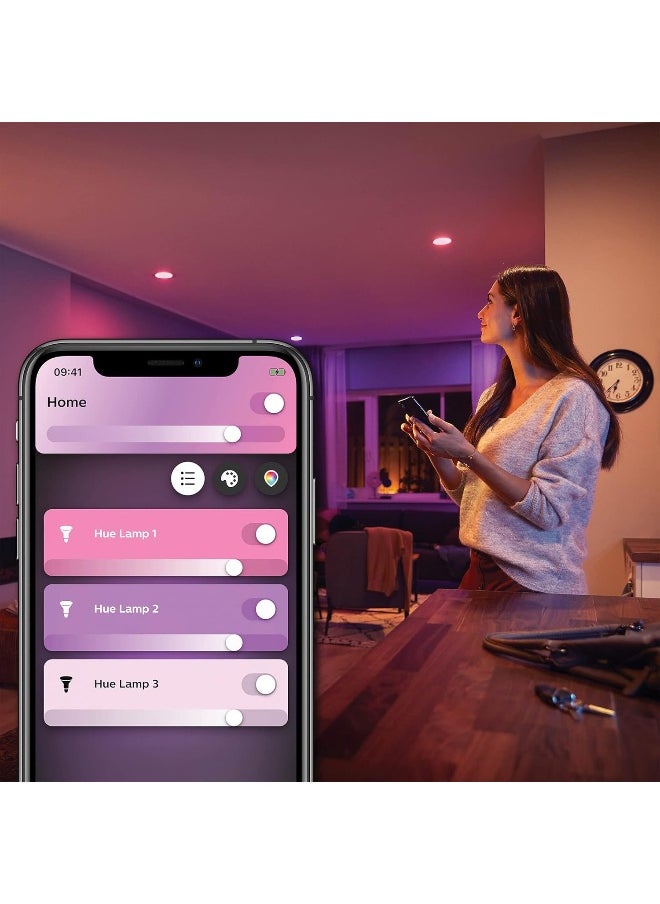 Philips - Philips Hue White And Colour Ambiance Smart Light 2 Pack [Gu10 Spot] With Bluetooth - Image 1