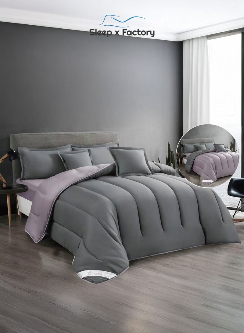 Sleep x Factory Premium Double Sided Comforter Set – Ultra Soft Microfiber – 4 PCS - 140×200 cm - Image 1