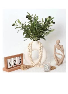 SYOSI Faux Olive Branches for Vases, Olive Tree Branches with Lifelike Olives, Artificial Greenery Stems Decor, for Indoor Outside DIY-Wreath Decor, for Centerpieces Floral Arrangements Vases (3Pcs, 48 cm)  - Image 4