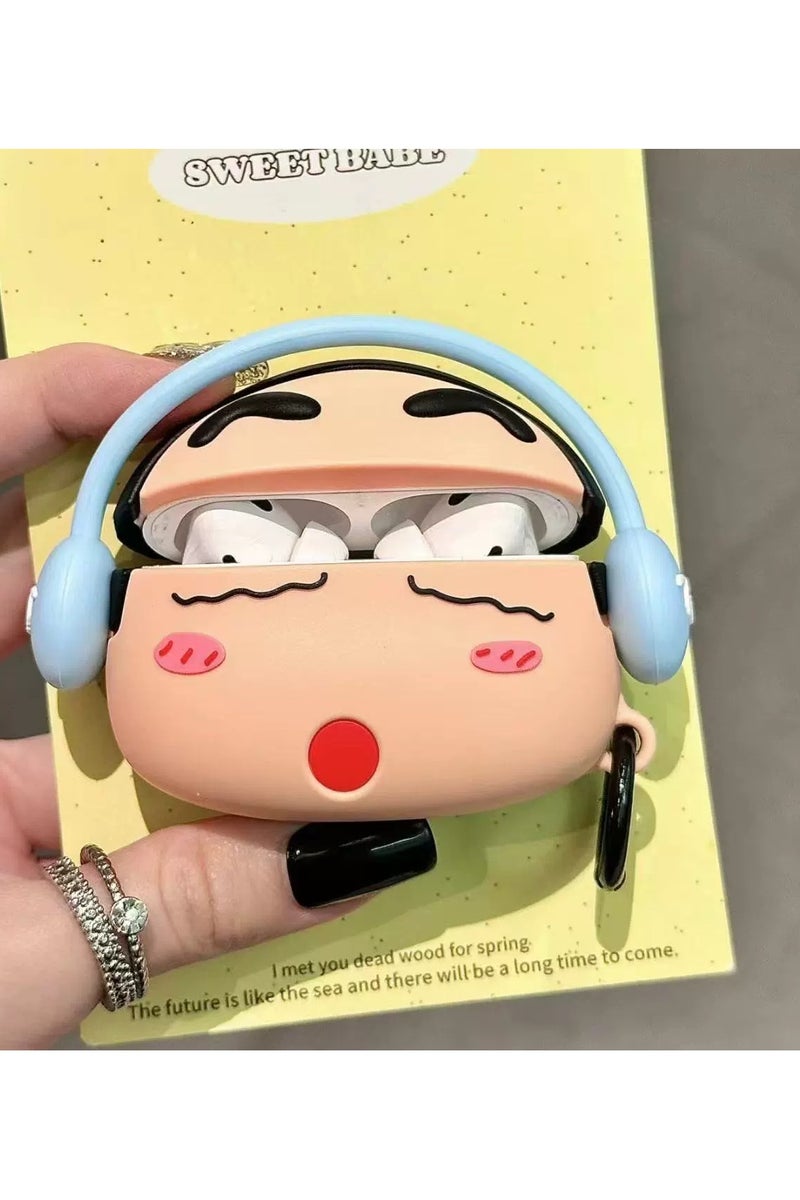 general AirPods 3rd generation silicone wireless Bluetooth protective case, cartoon design, Apple wireless Bluetooth headphones protective case, made of silicone material, with a creative and soft exterior.