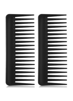 Patelai Patelai Large Hair Detangling Comb Wide Tooth for Curly Wet Dry Hair No Handle Detangler Styling Shampoo CombBlack 
