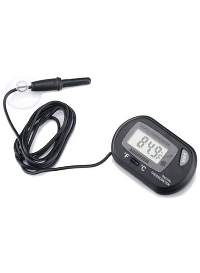 زي يانج سخان زجاجي رقمي لحوض السمك من زيانغ ZY-688H بقوة 300 واط مع شاشة عرض درجة حرارة LED، مع ترمومتر رقمي مجاني لحوض السمك، أسود (شكل بيضاوي). - Image 3