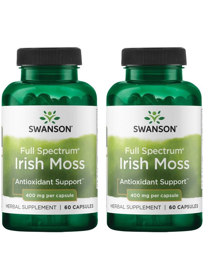 Swanson Full Spectrum Irish Moss 400 Milligrams 60 Capsules (2 Pack)