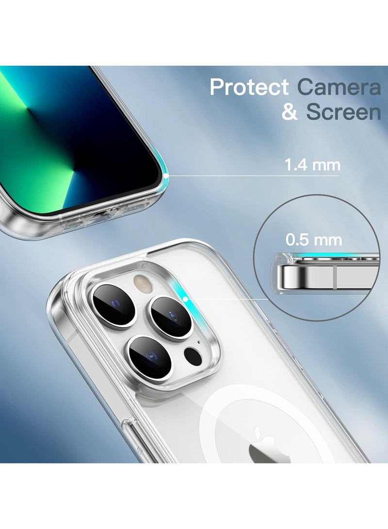 غطاء حماية مع نظام Magsafe لهاتف أبل آيفون 13 برو شفاف - Image 4