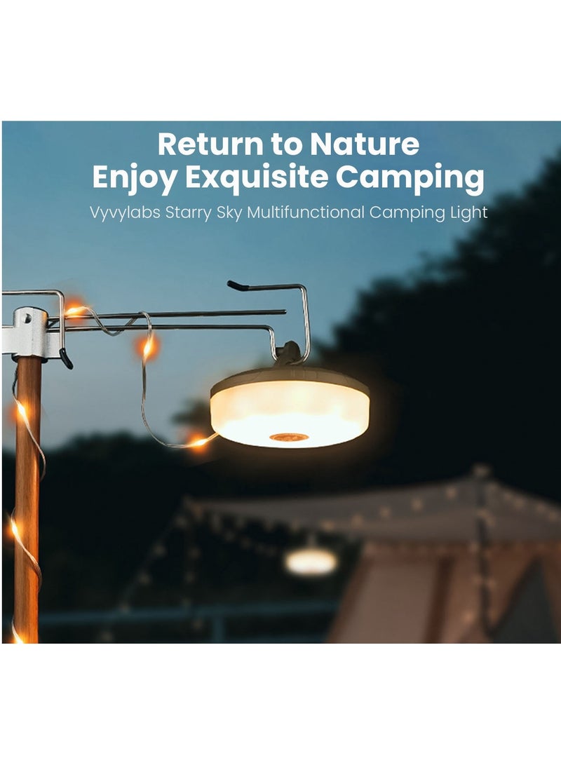 VYVYLABS ضوء تخييم متعدد الوظائف في سماء مرصعة بالنجوم 10 متر شريط ضوء تخزين ضوء بعيد المدى ضوء SOS - Image 1