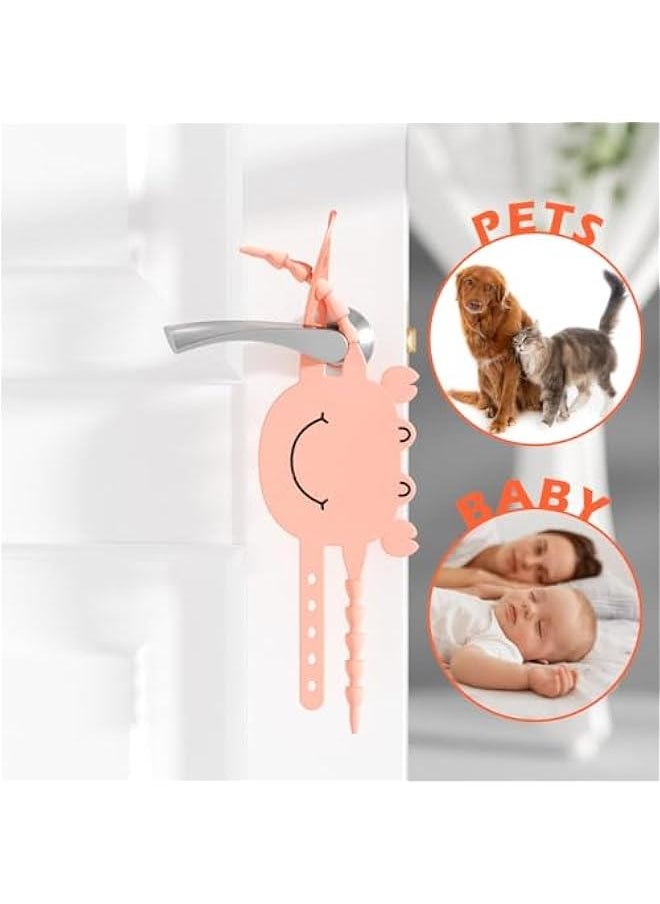 Baby Door Silencer - 3pcs Silicone Latch Covers Door Slam Stopper  - Image 5