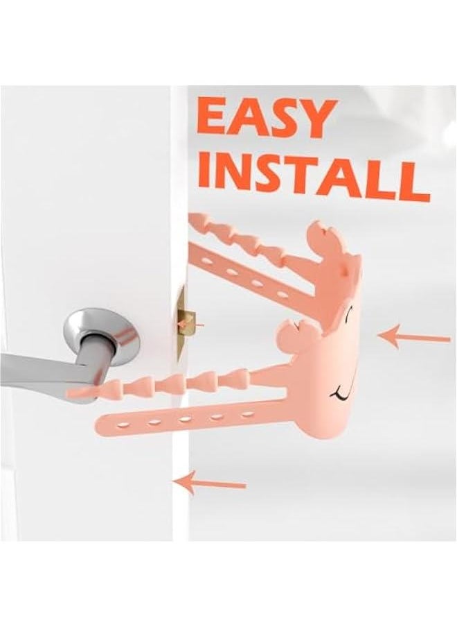 Baby Door Silencer - 3pcs Silicone Latch Covers Door Slam Stopper  - Image 2