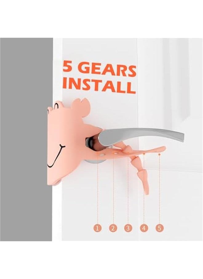 Baby Door Silencer - 3pcs Silicone Latch Covers Door Slam Stopper  - Image 4