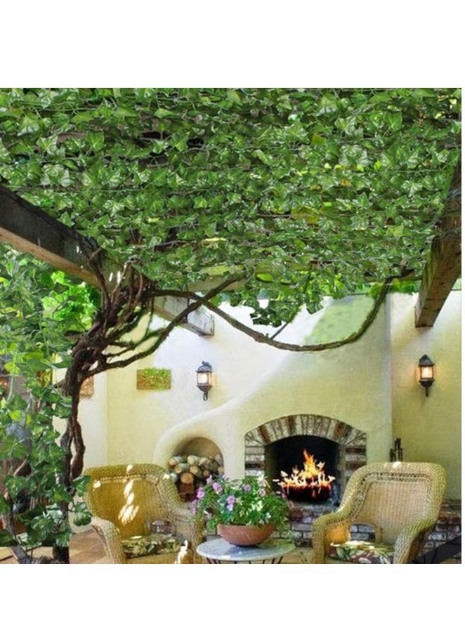 ماركة غير محددة زينة أوراق شجر صناعية من 12 فرع  - Image 3