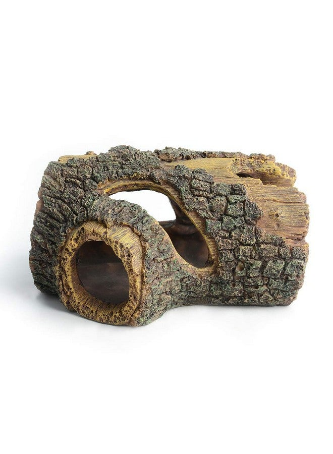 Hygger Hygger Betta Log Resin Hollow Tree Trunk Ornament, Aquarium Decorations Wood House Small and Medium Fish Tank Decor, with Holes for Small Fish Pets to Swim Through - Image 1