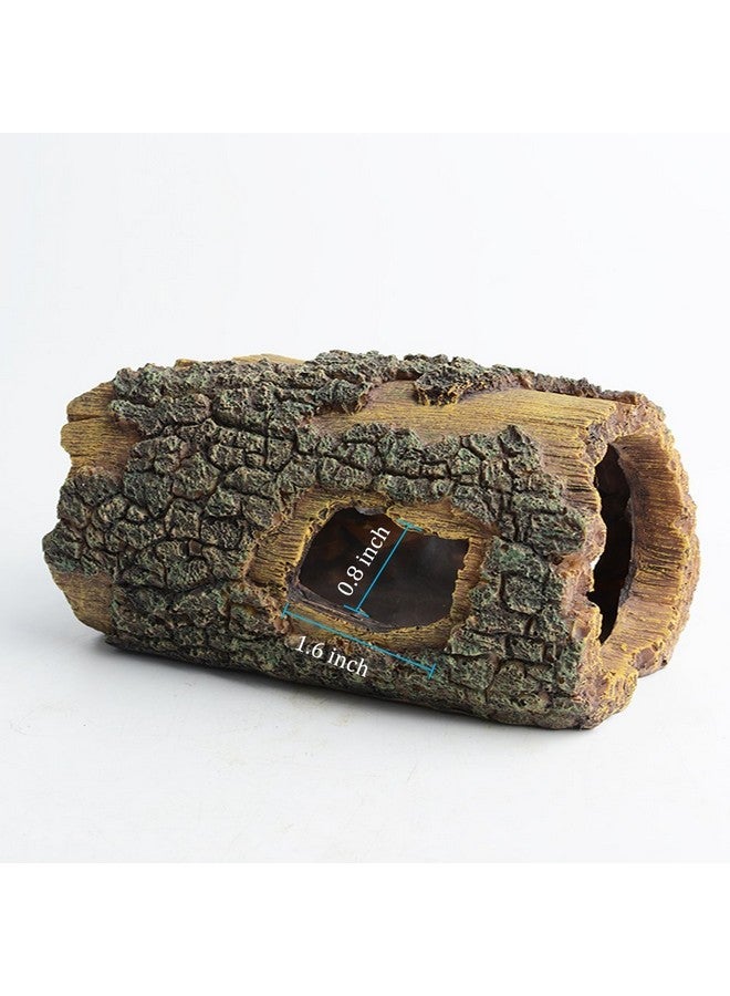 Hygger Hygger Betta Log Resin Hollow Tree Trunk Ornament, Aquarium Decorations Wood House Small and Medium Fish Tank Decor, with Holes for Small Fish Pets to Swim Through - Image 4