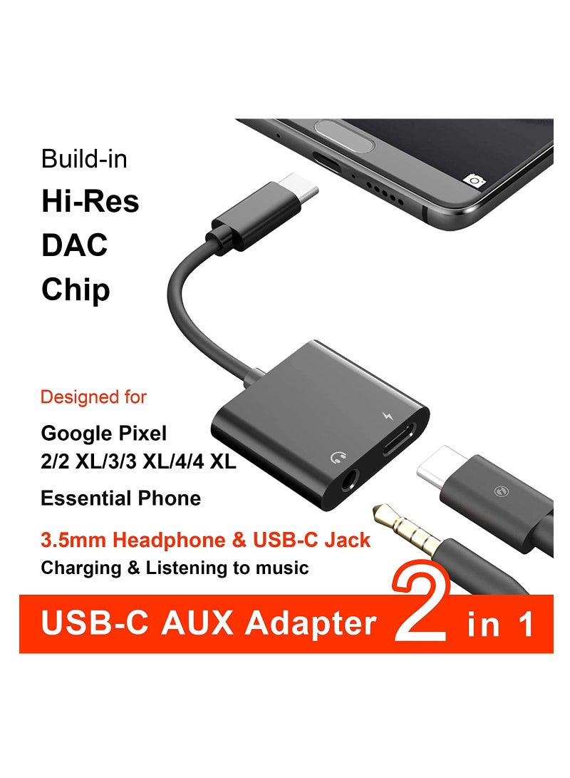 USB C to 3.5mm Headphone Adapter,60W Fast Charge,ivoros Type C Audio Jack Earphone Aux Converter,Work for iPad Pro/Air 4 - Image 3