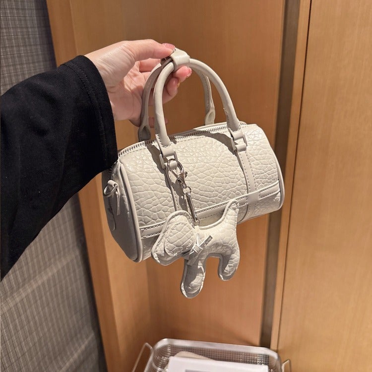 Boston Pillow Bag Women'S 2023 New Style Women'S Bag Niche Design Crossbody Soft Leather Shoulder Bag Trendy Color Block - Image 2