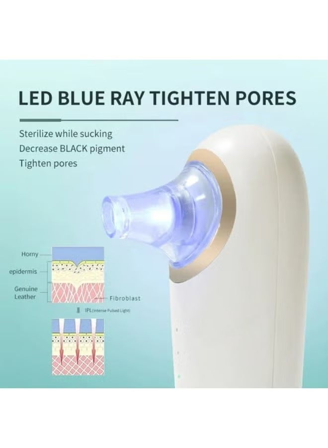 KinseiBeauty 4-In-1 Facial Pore Blackhead Remover, Vacuum Micro Bubble Blue Light Pore Cleansing Tool - Image 4