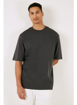 Buratti Cotton Oversize Crew Neck Basic T Shirt Men's T Shirt 5902365  - Image 4