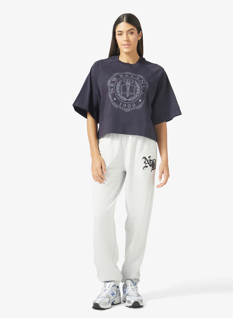 New Balance DARK NIGHT (DNT) Varsity Boxy T-Shirt for Women | Best Price UAE