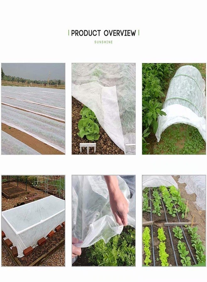 Agfabric Plant Covers Freeze Protection 7'x15' Row Covers for Vegetables, 0.9oz Frost Cloth for Garden - Image 4