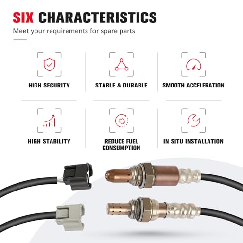 QIJIAUTO O2 Oxygen Sensor for Nissan Altima 2013-2018 2.5L, Juke 2011-2015 1.6L, Upstream & Downstream, 2344535 234-9104 226931MR0A, 226931LU0A, 226A01KC0A - Image 5