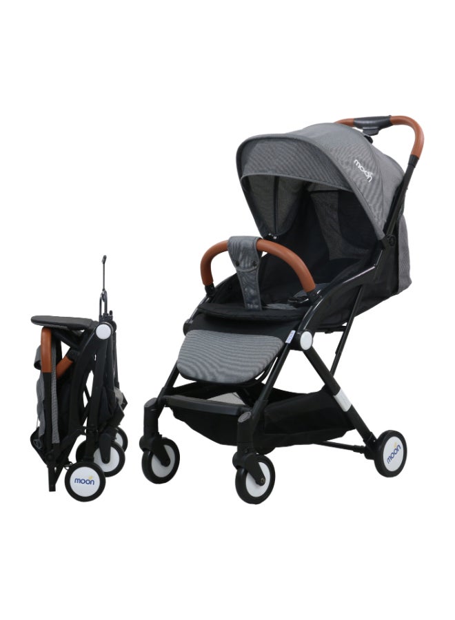 Moon Ritzi Cabin Stroller - Black/Grey Dots - Image 2
